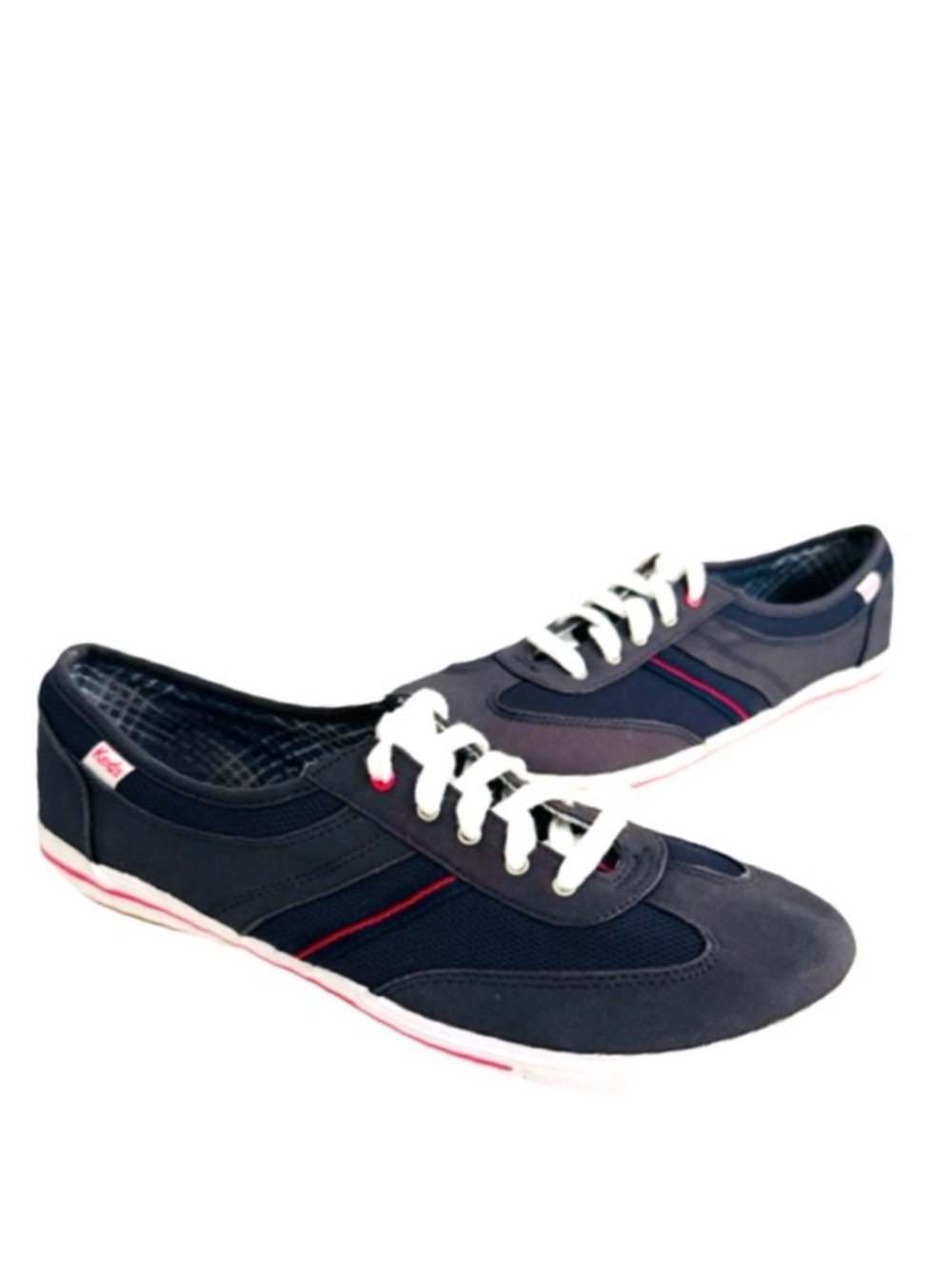Keds Lace Up Sneakers Low Top Canvas Navy Blue Size 10